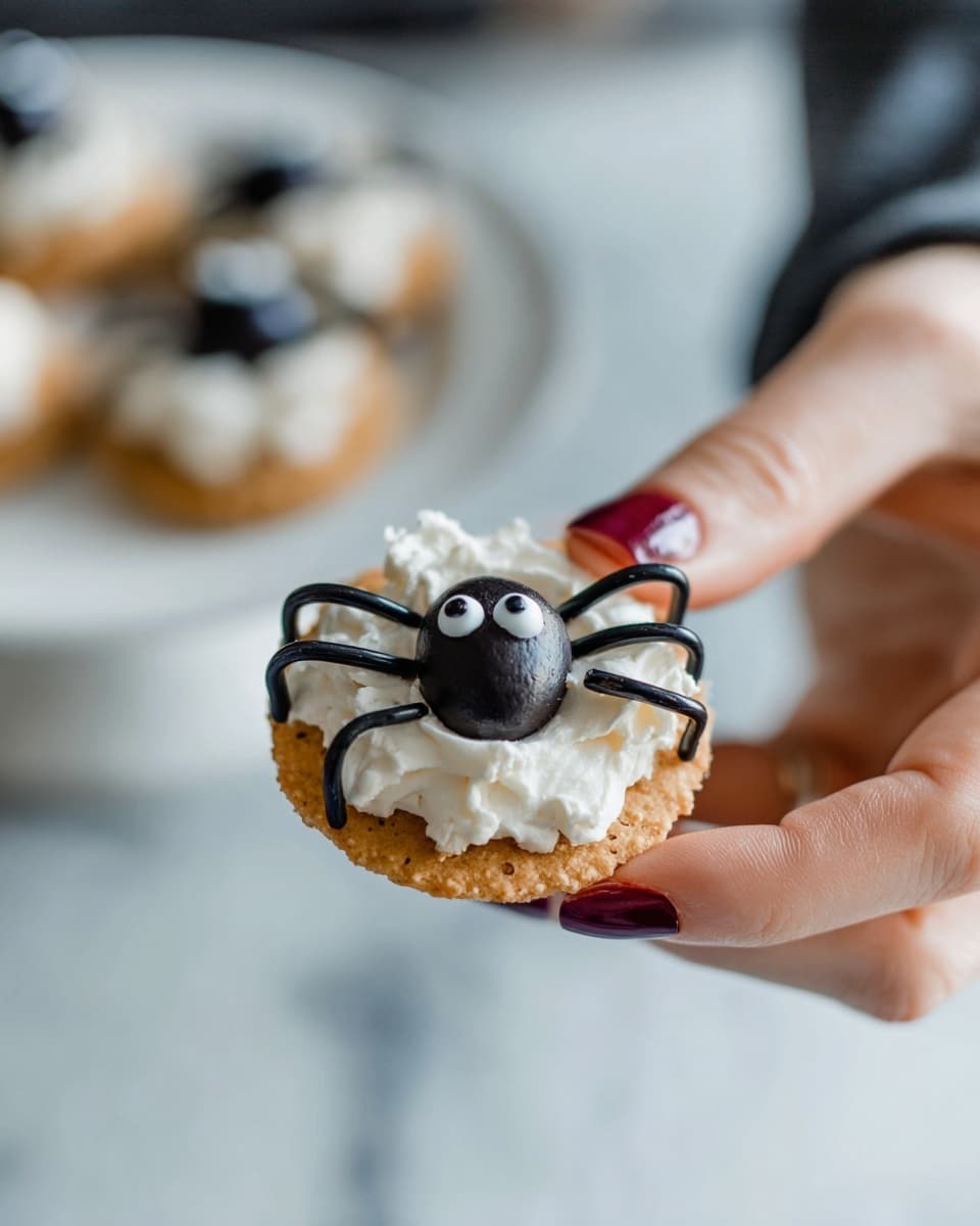 Halloween Spider Crackers Recipe