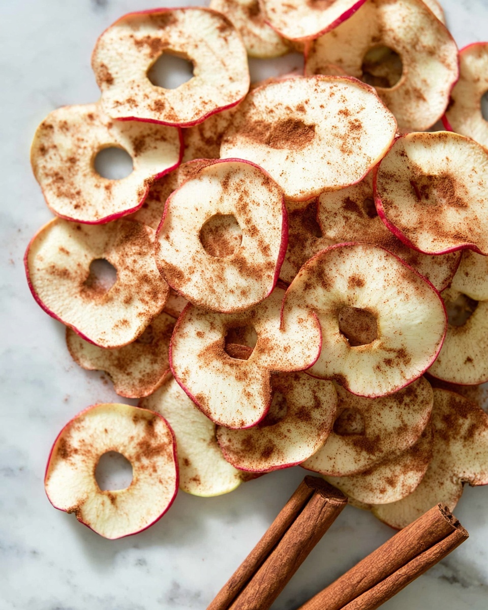 Crunchy Cinnamon Baked Apple Chips Recipe - Recipe Image