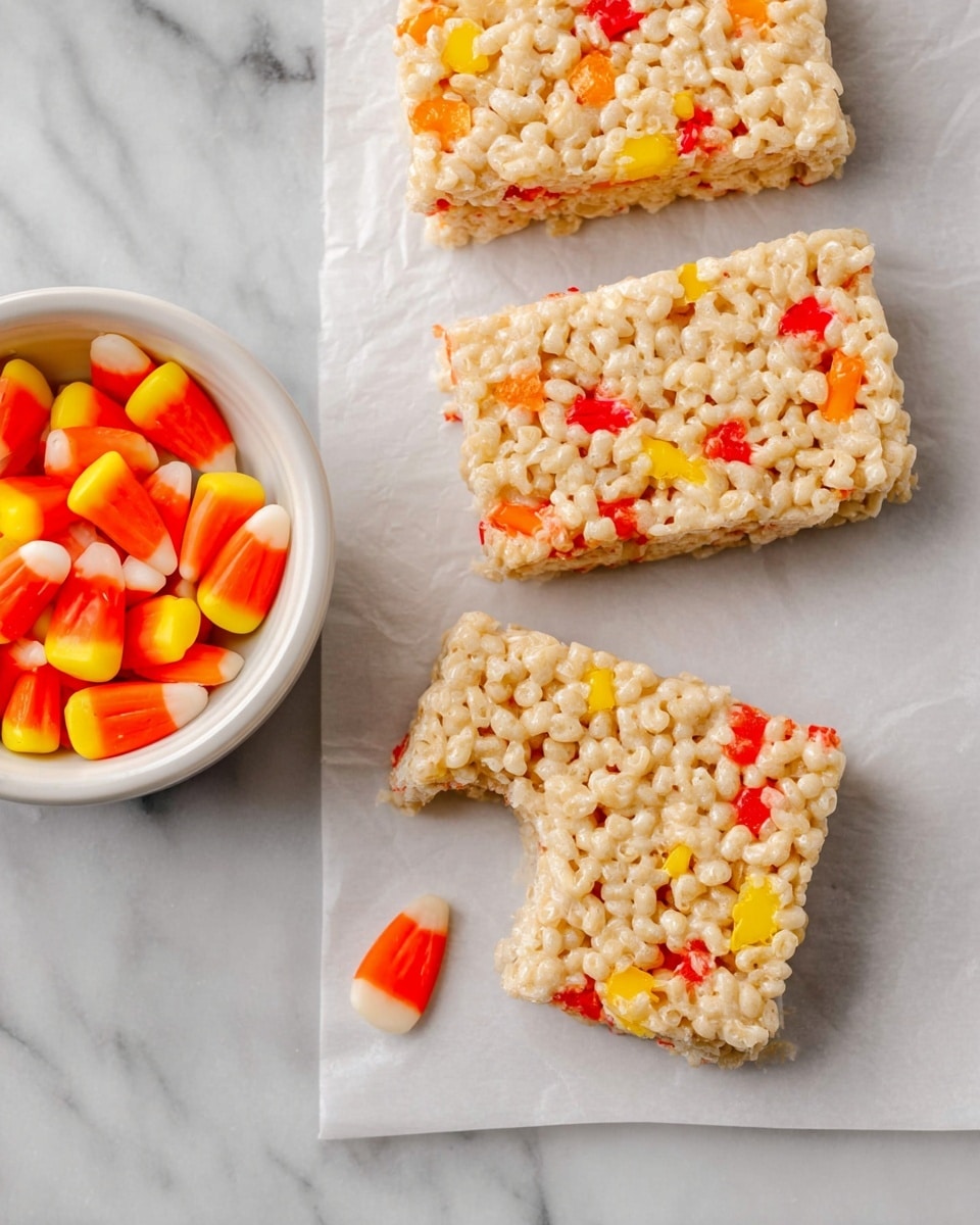 Candy Corn Rice Krispie Treats Recipe