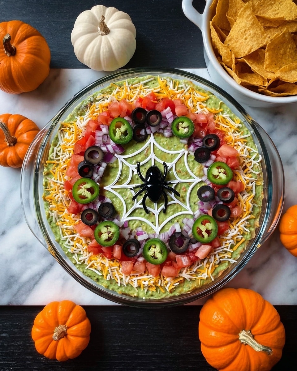 Seven Layer Spider Web Dip Recipe - Recipe Image