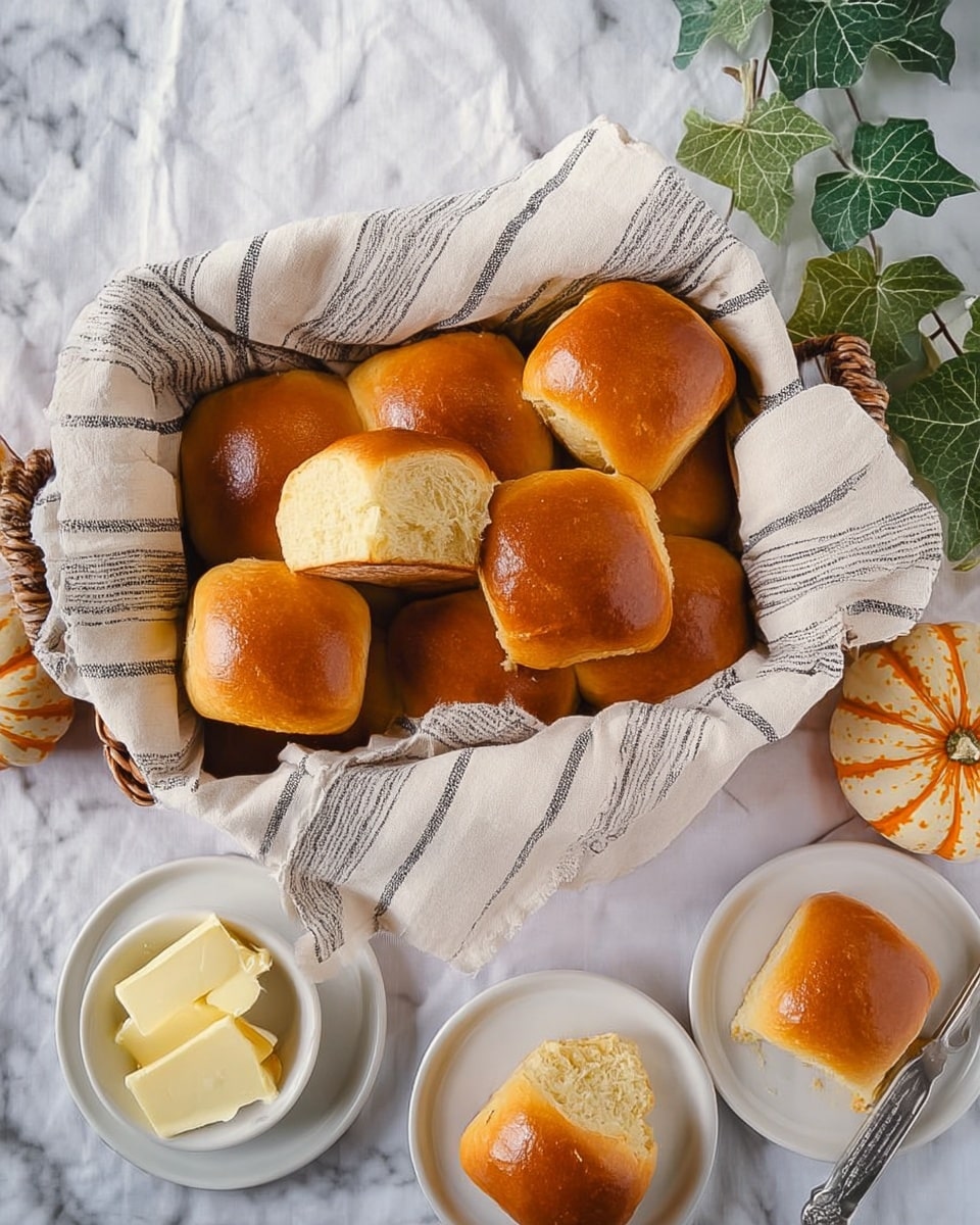 Butternut Squash Milk Bread Rolls Recipe - Recipe Image