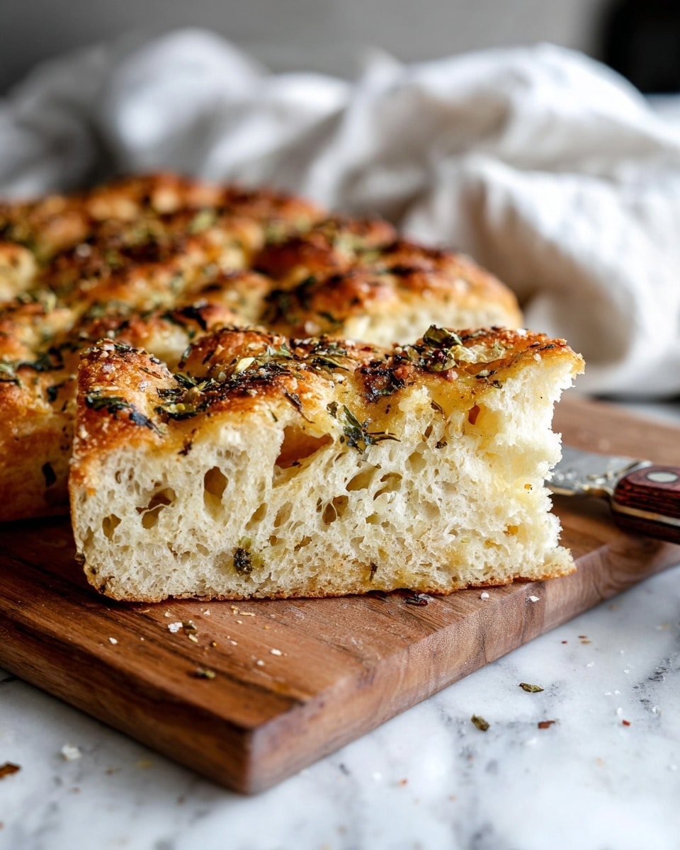 Overnight No Knead Focaccia Bread Recipe
