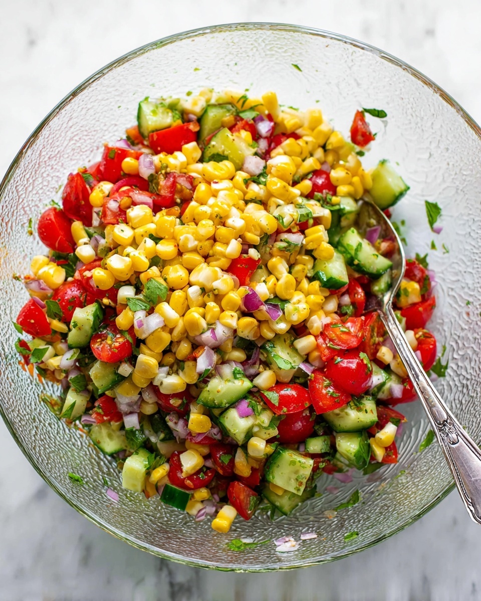 Fresh Corn Salad with Lime Dressing and Cotija Cheese Recipe - Recipe Image