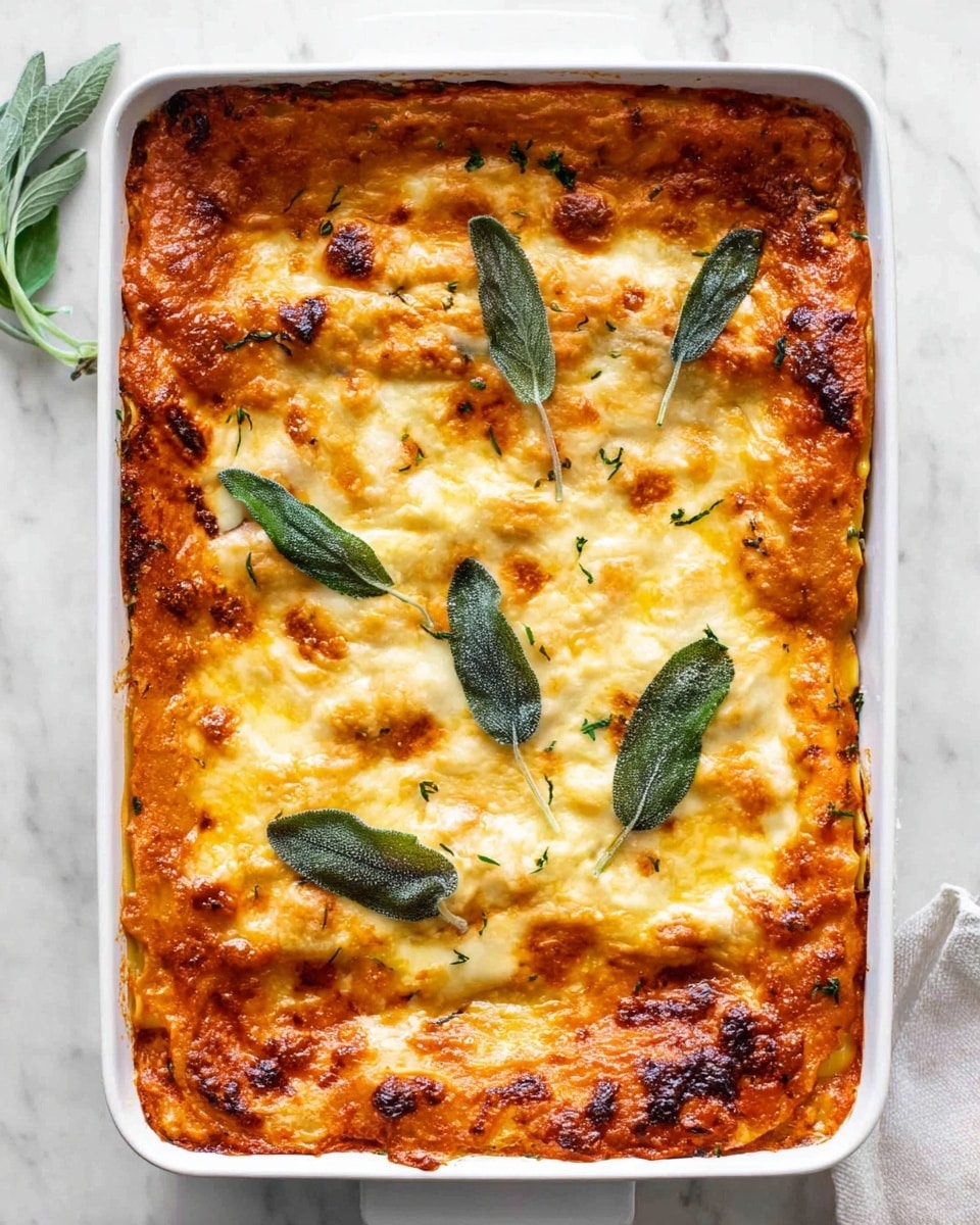 Vegetarian Pumpkin Spinach Lasagna Recipe