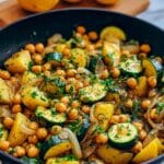 Zucchini Chickpea Skillet Dinner Recipe