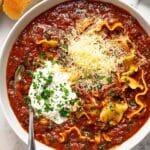 Vegetarian Lasagna Soup Recipe