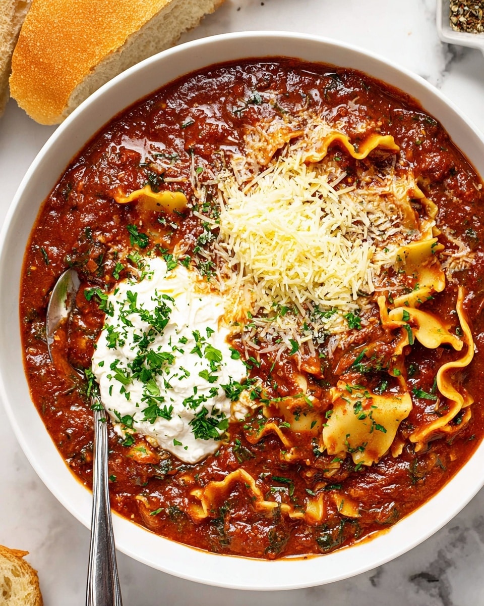 Vegetarian Lasagna Soup Recipe