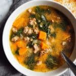 Sausage Sweet Potato & Kale Soup Recipe