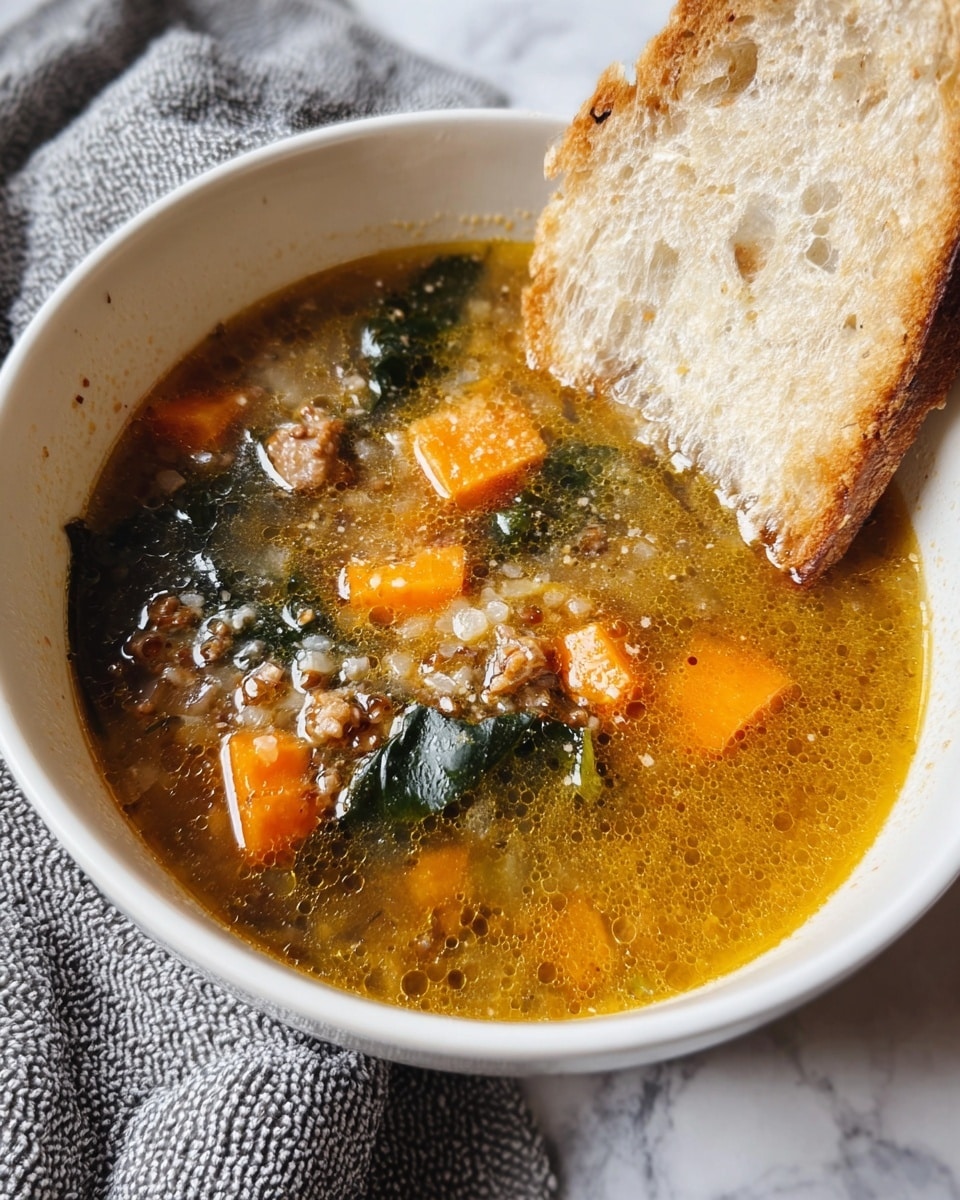 Sausage Sweet Potato & Kale Soup Recipe - Recipe Image