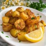 Greek Lemon Garlic Roasted Potatoes Recipe