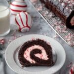 Dark Chocolate Cake Roll With Peppermint Filling Recipe