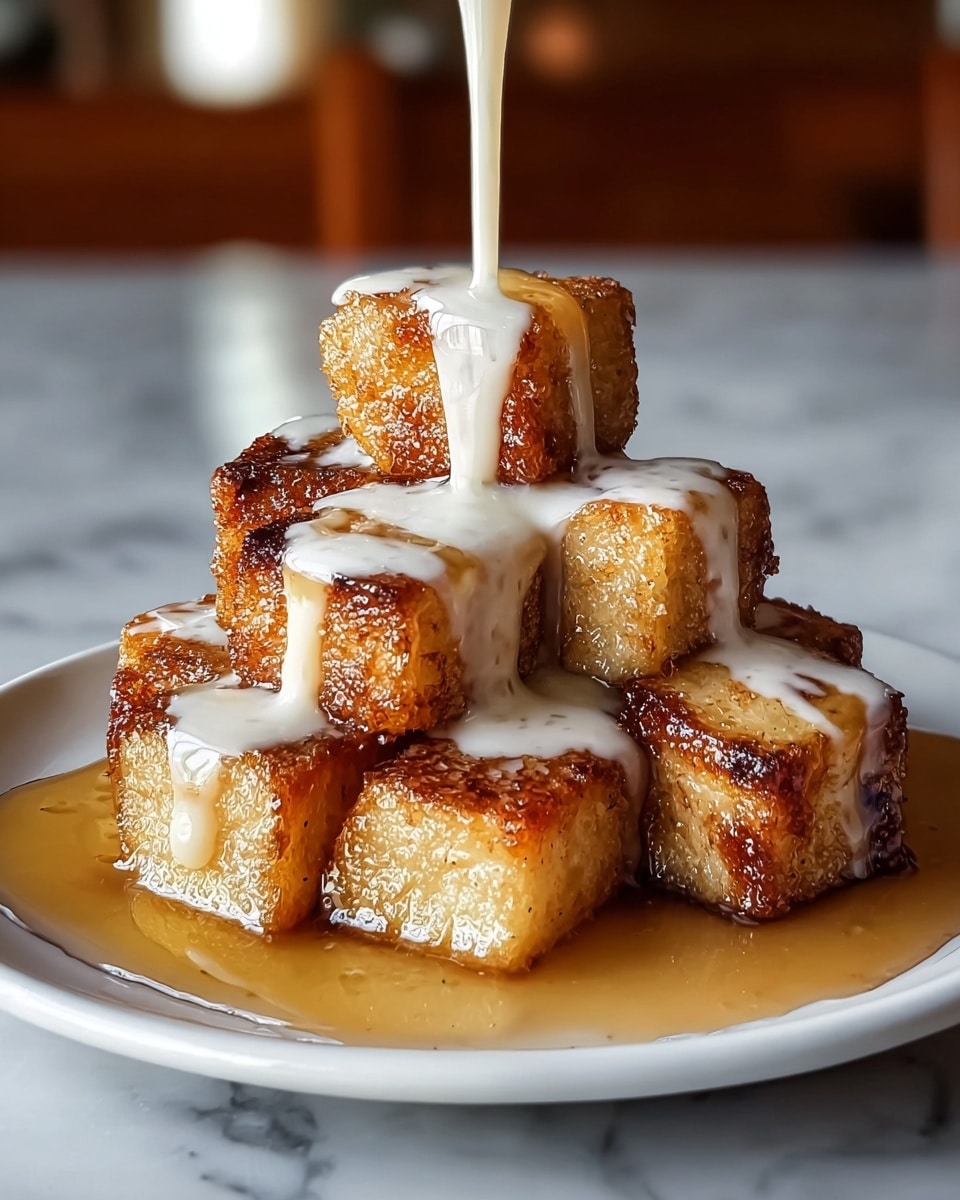Cinnamon Roll French Toast Bites with Crispy Turkey Bacon Recipe