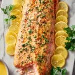 Oven-Baked Salmon with Lemon, Garlic, and Herbs Recipe