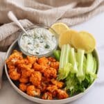 Air Fryer Crispy Buffalo Cauliflower Bites Recipe