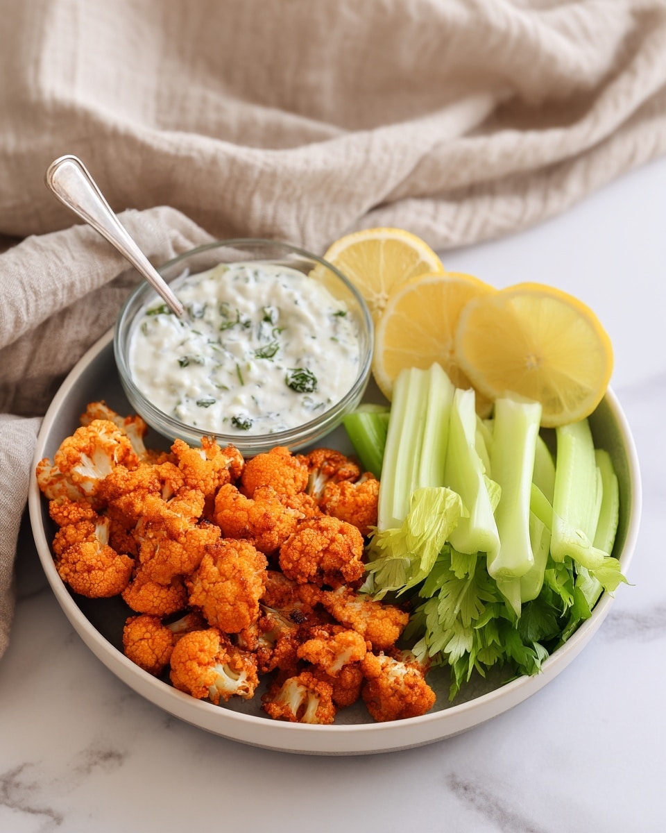 Air Fryer Crispy Buffalo Cauliflower Bites Recipe