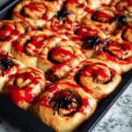 Halloween Breakfast - Bloody Guts Cinnamon Rolls + Video Recipe