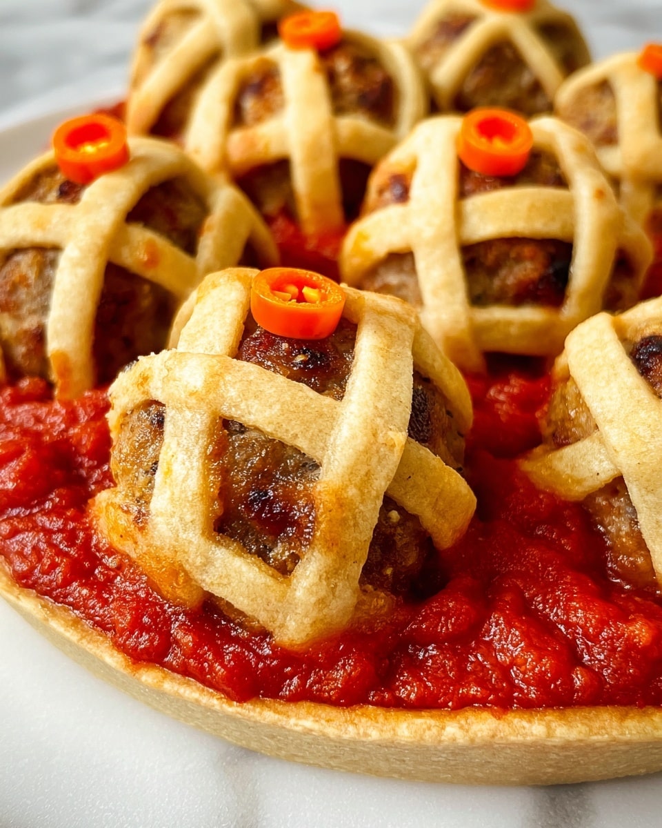 Halloween Mummy Meatballs Recipe