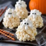 Halloween Popcorn Balls with Candy Eyes Recipe
