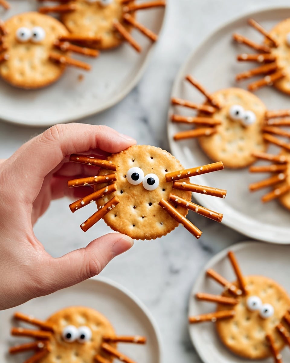 Spider-Themed Ritz Cracker Sandwiches Recipe - Recipe Image