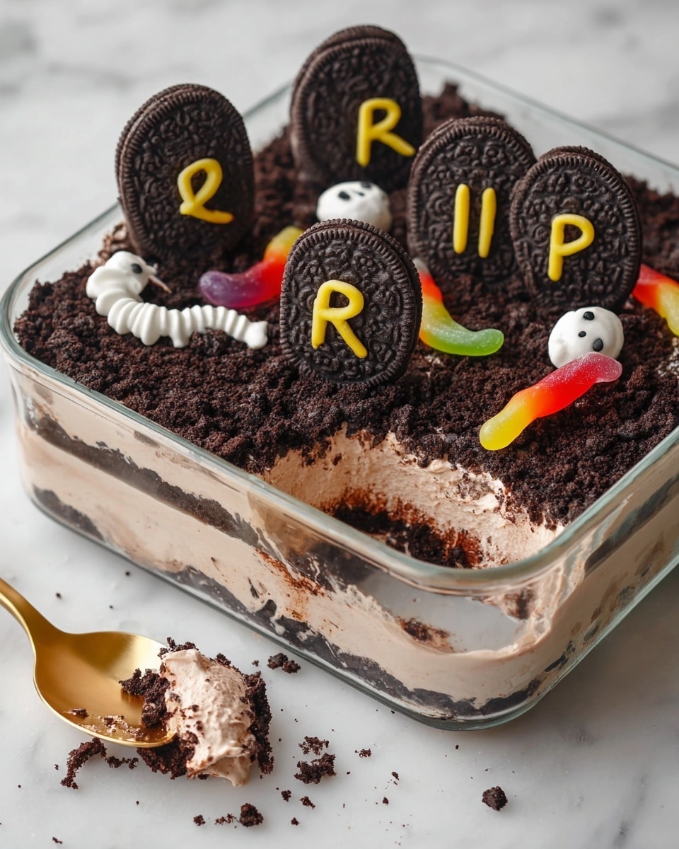 Halloween Graveyard Dirt Cake Recipe