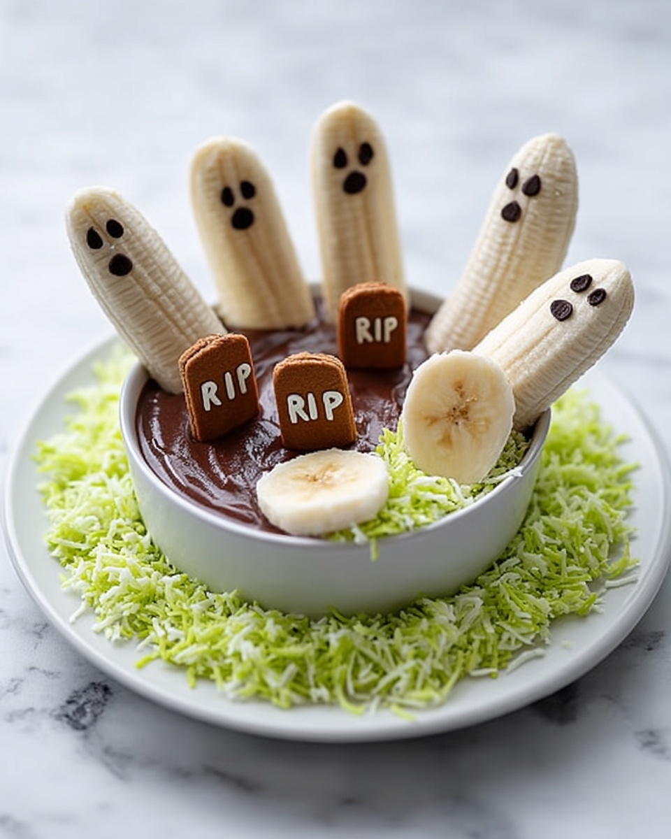 Banana Ghosts with Healthy Chocolate Dip (Dairy-Free Vegan Halloween Treat) Recipe