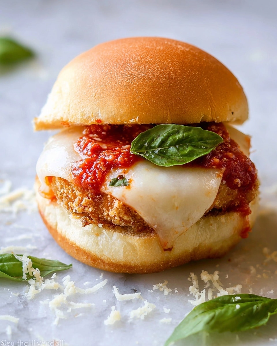 Chicken Parmesan Meatball Sliders Recipe