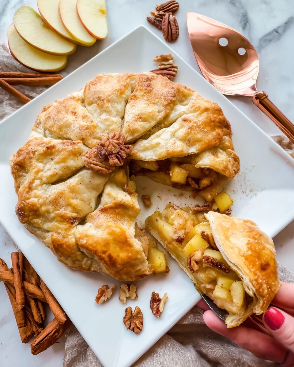 Cinnamon Apple Baked Brie in Puff Pastry Recipe