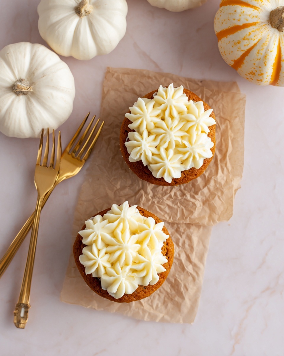 Mini Pumpkin Cakes with Cream Cheese Frosting Recipe
