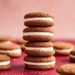Chewy Ginger Sandwich Cookies with Orange Cream Filling Recipe