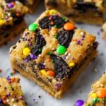 Halloween Peanut Butter Blondies Recipe