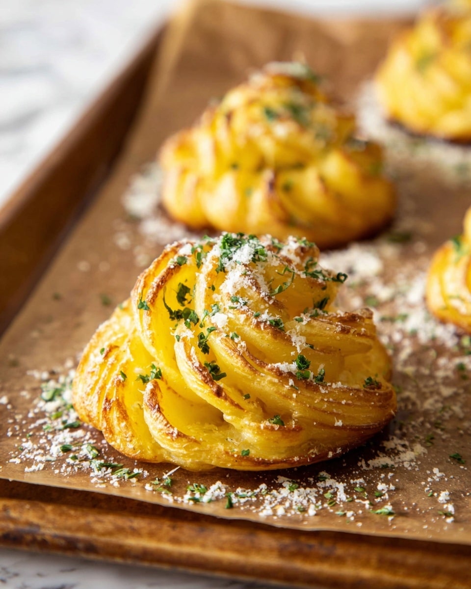 Garlic Parmesan Duchess Potatoes Recipe - Recipe Image