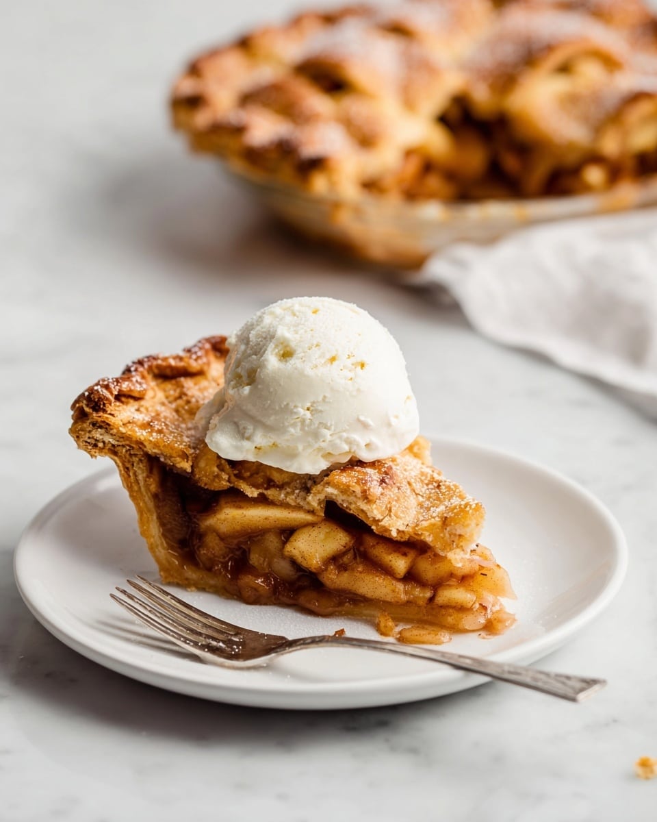 Apple Pie à la Mode (Apple Pie with Ice Cream Recipe) Recipe - Recipe Image