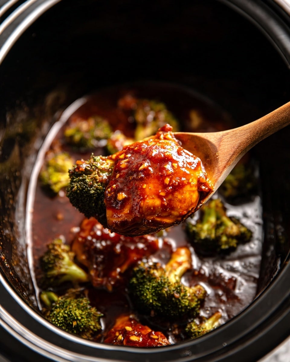 Crockpot Honey Garlic Chicken and Broccoli Recipe - Recipe Image