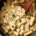 Crock Pot Garlic Parmesan Chicken Pasta Recipe