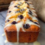 Blueberry Banana Bread with Vegan Cream Cheese Frosting Recipe