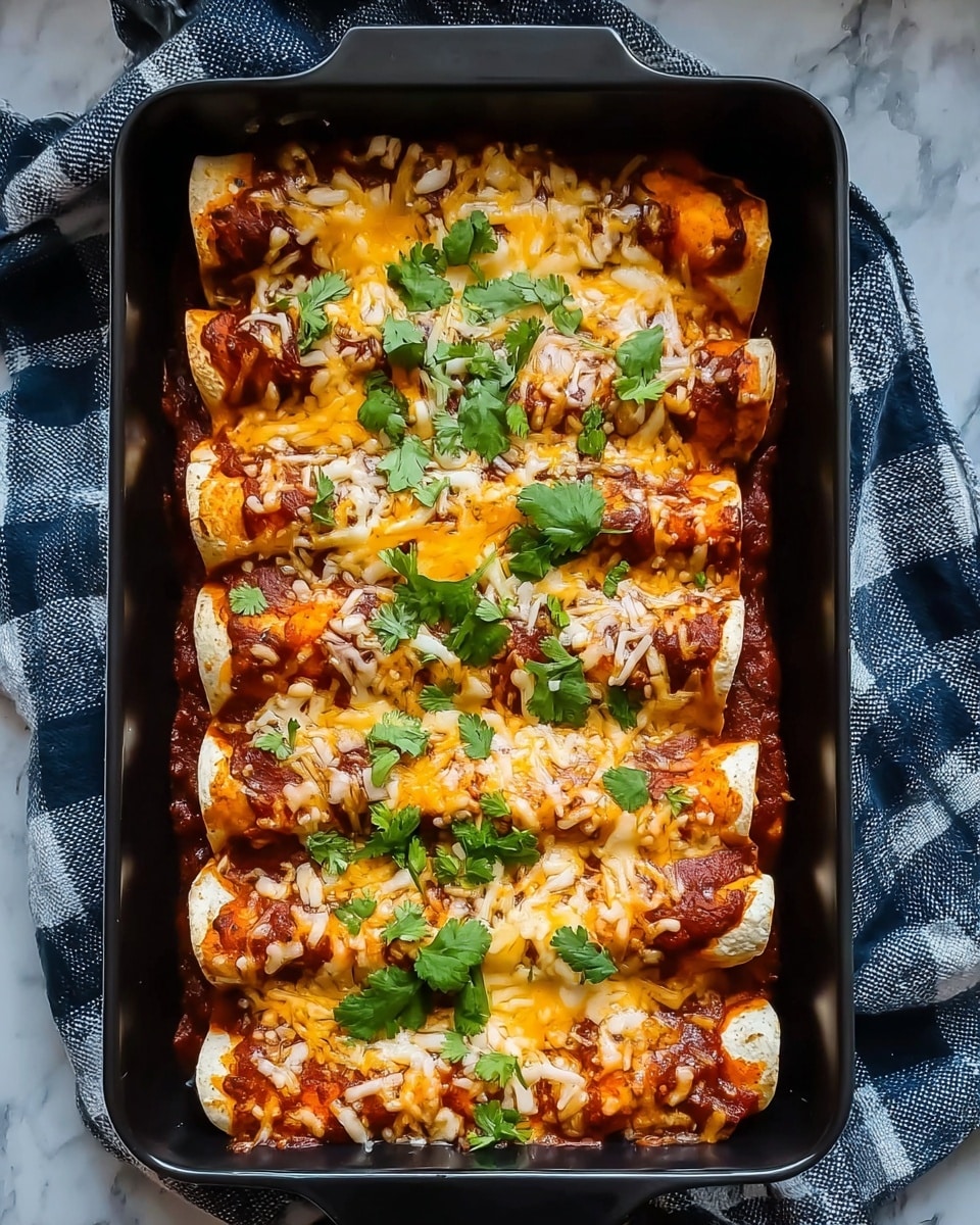 Ground Turkey Black Bean Enchiladas Recipe - Recipe Image