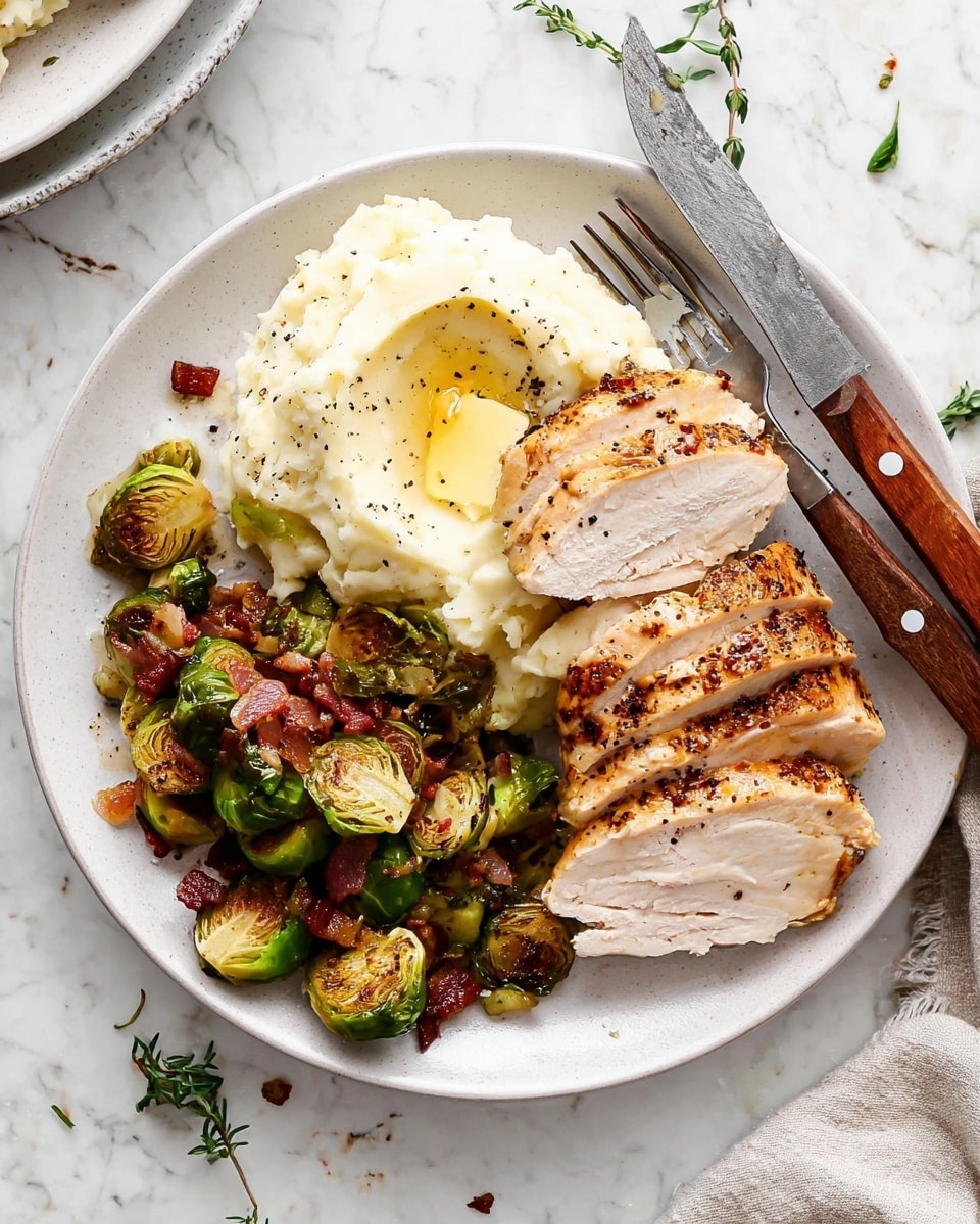 Herbed Garlic Butter Roast Turkey Breast Recipe