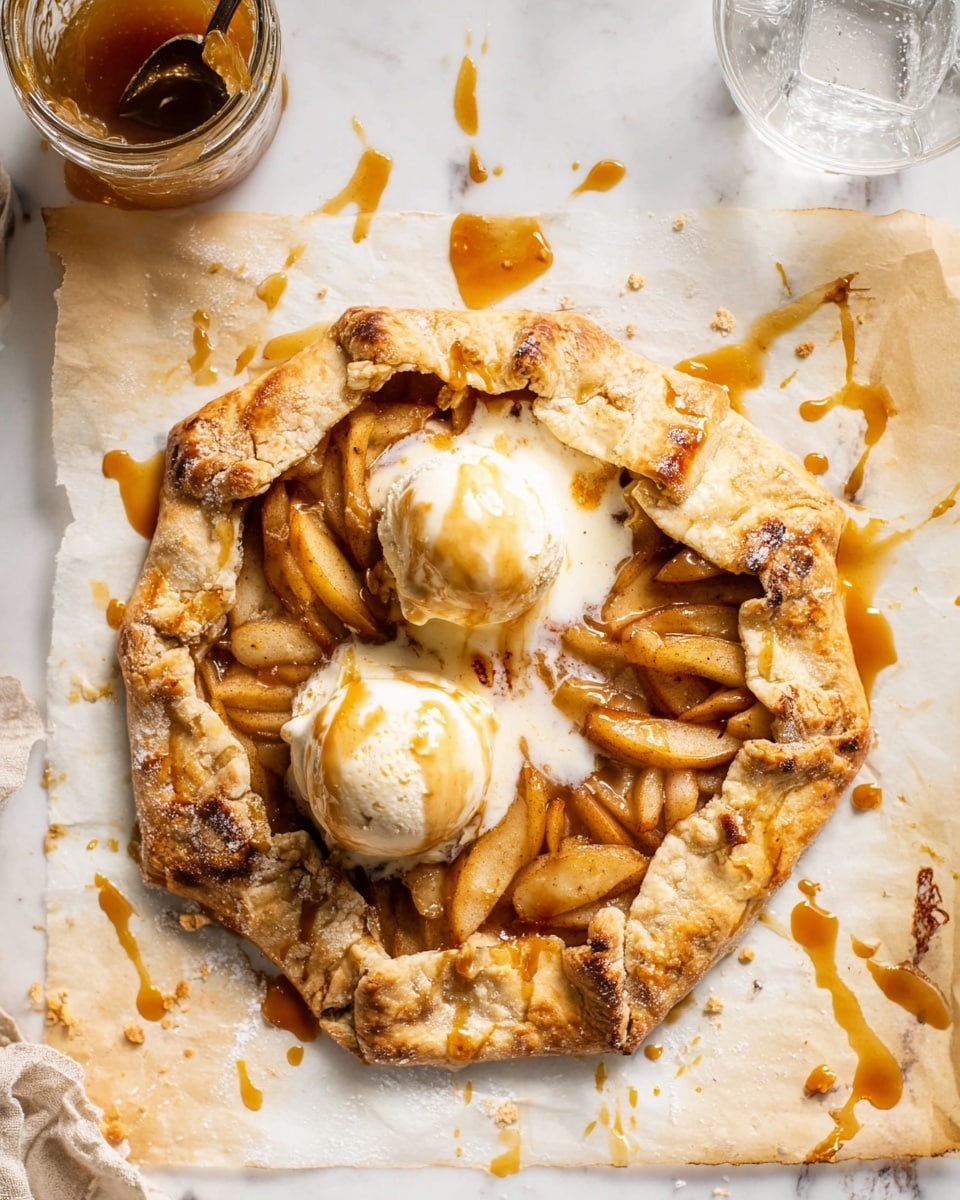 Vegan Salted Caramel Apple Galette Recipe