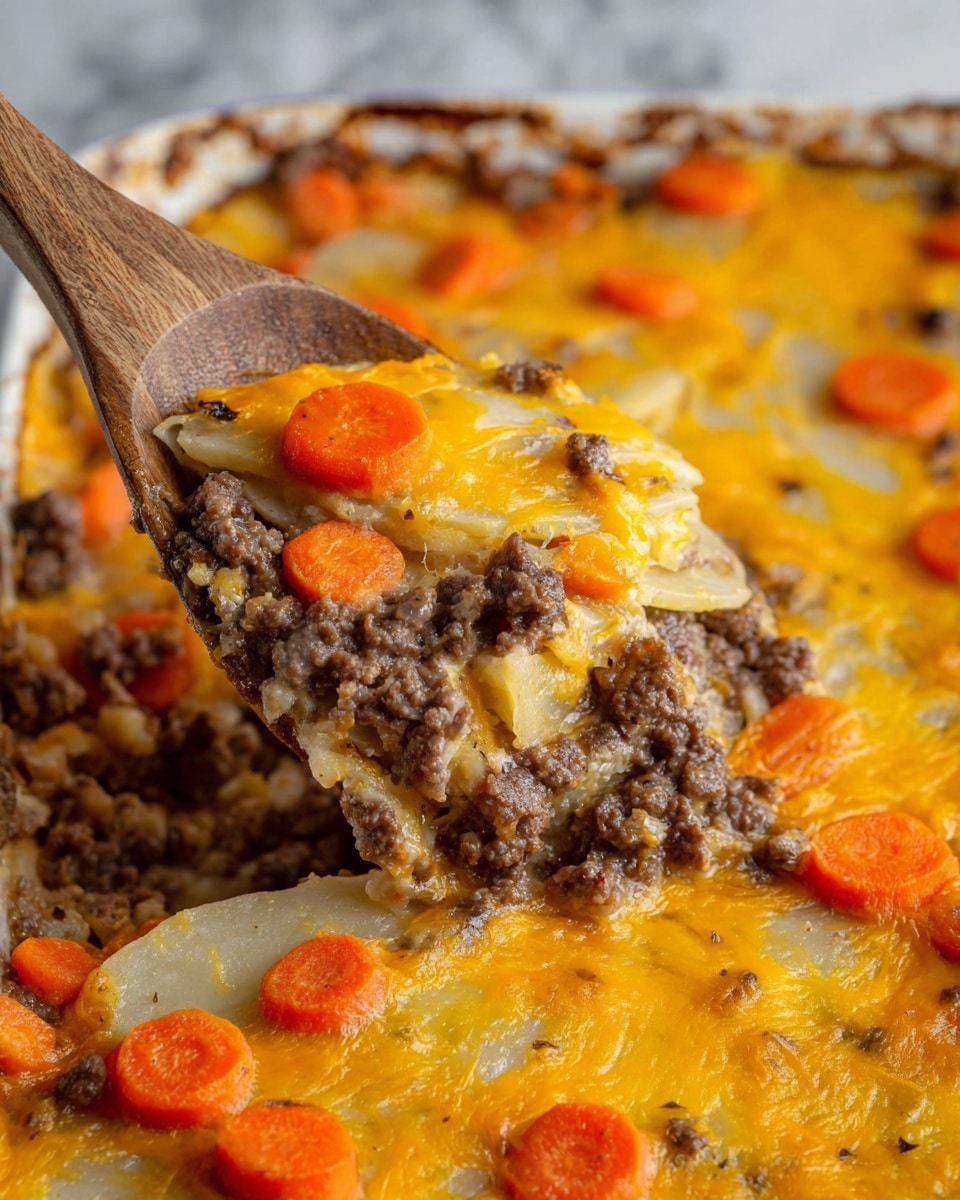 Crock Pot Hamburger Potato Casserole Recipe