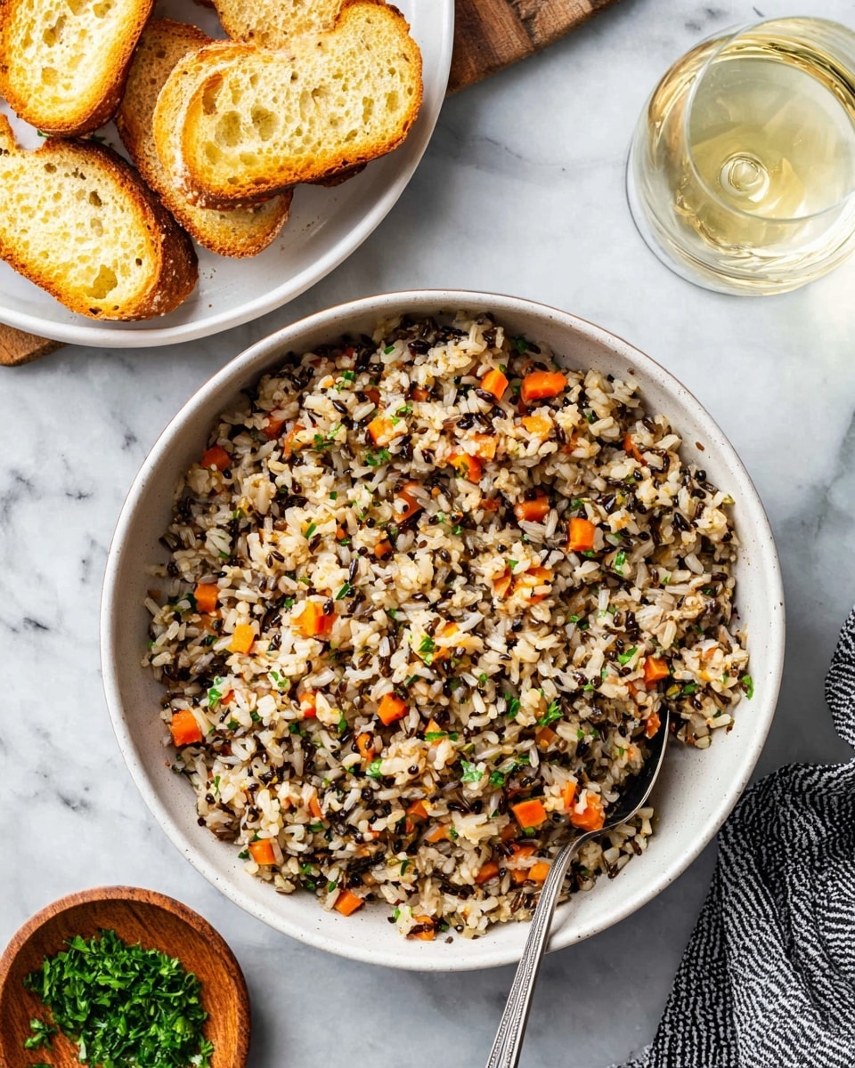 Wild Rice Pilaf with Fresh Herbs and Vegetables Recipe