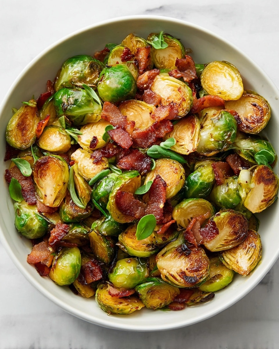 Crispy Bacon Brussels Sprouts Recipe