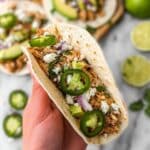 Healthy Crockpot Chicken Tacos Recipe