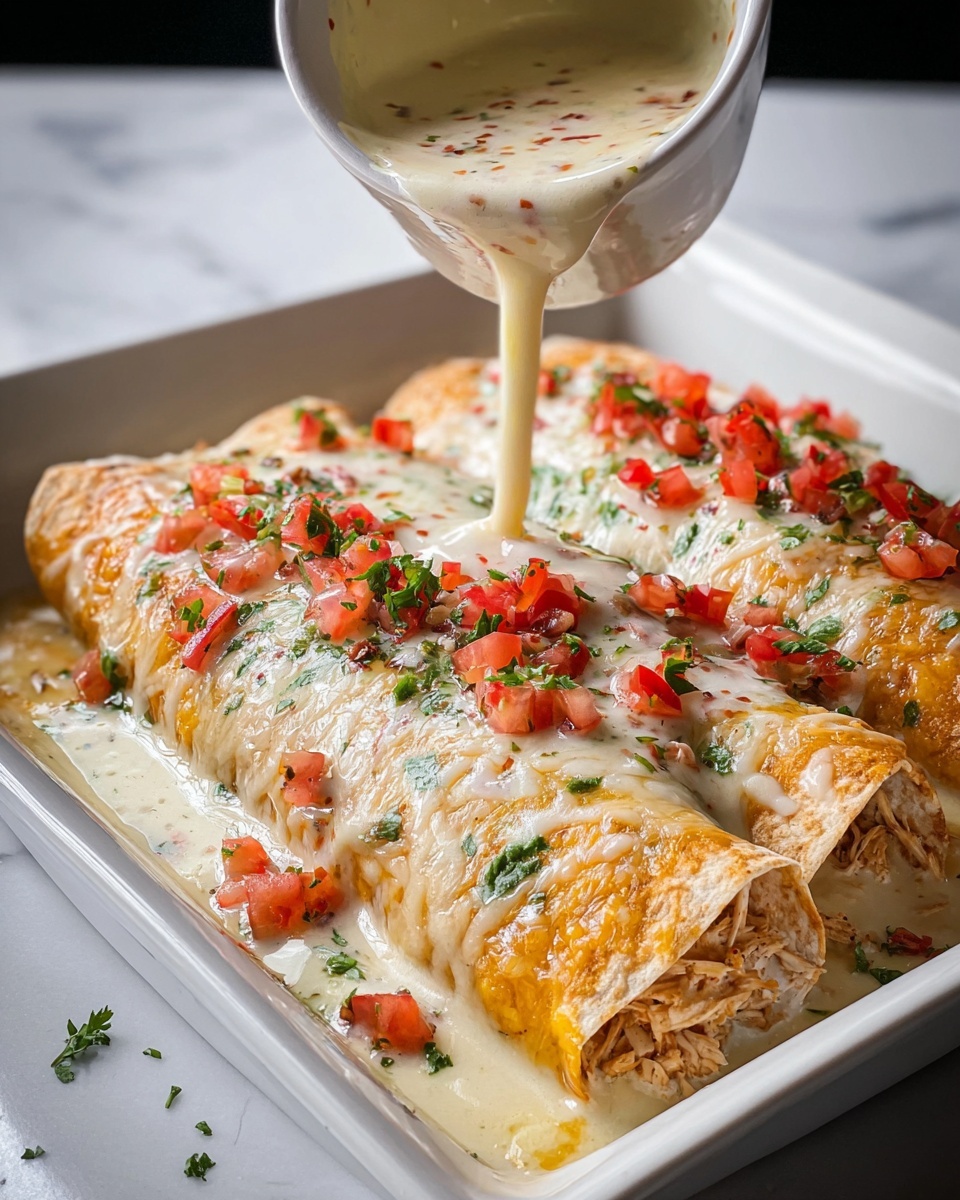 Queso Chicken Enchiladas Recipe