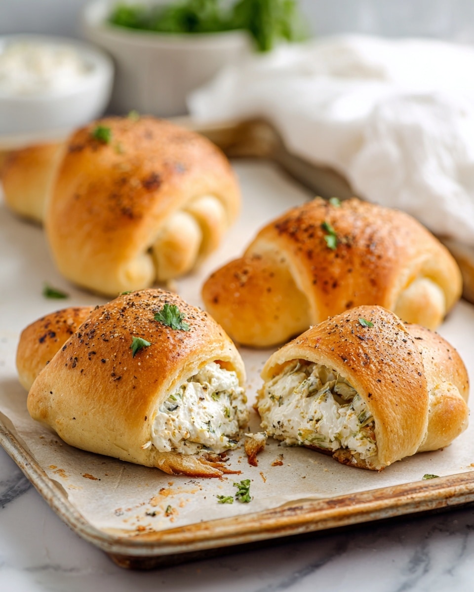 Baked Chicken Stuffed Crescent Rolls Recipe