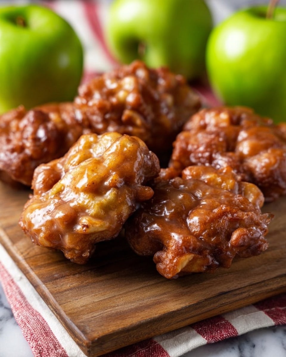 Apple Fritters with Vanilla Glaze Recipe - Recipe Image