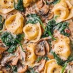 Creamy Spinach and Mushroom Tortellini with Caramelized Onions Recipe 7 Creamy Spinach and Mushroom Tortellini with Caramelized Onions Recipe
