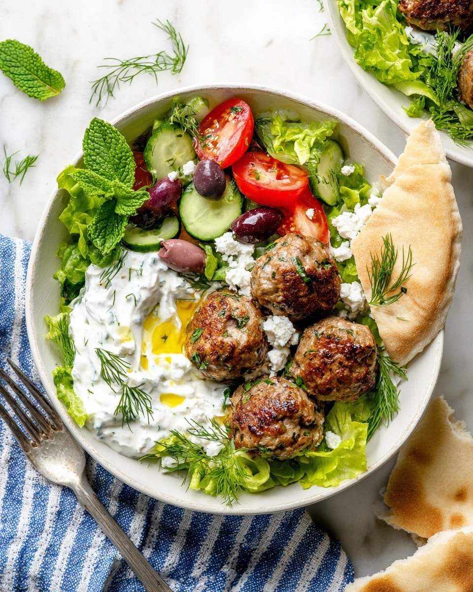 Greek Meatballs with Tzatziki Sauce Recipe 4 Greek Meatballs with Tzatziki Sauce Recipe
