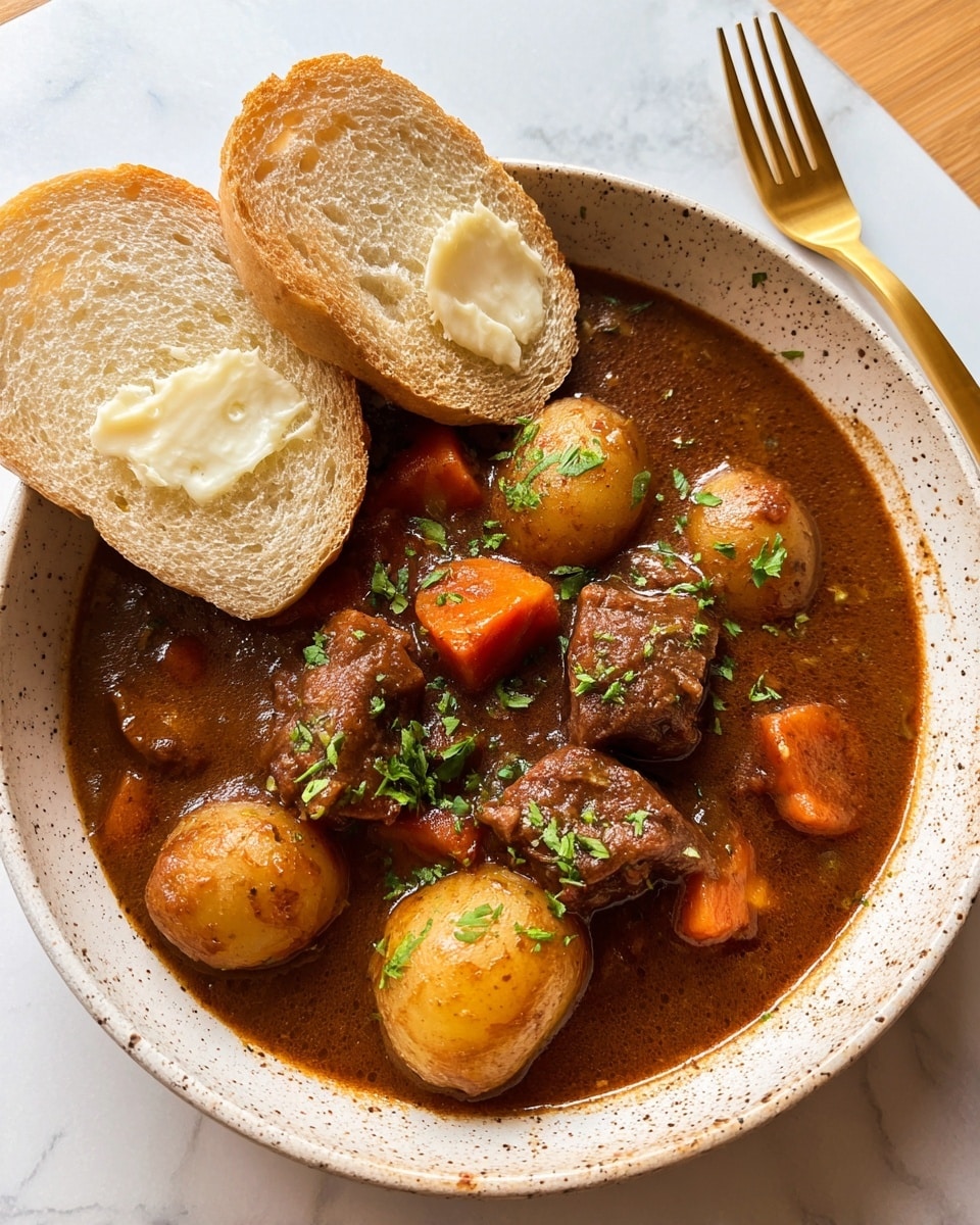 Hearty Beef Stew with Carrots and Potatoes Recipe