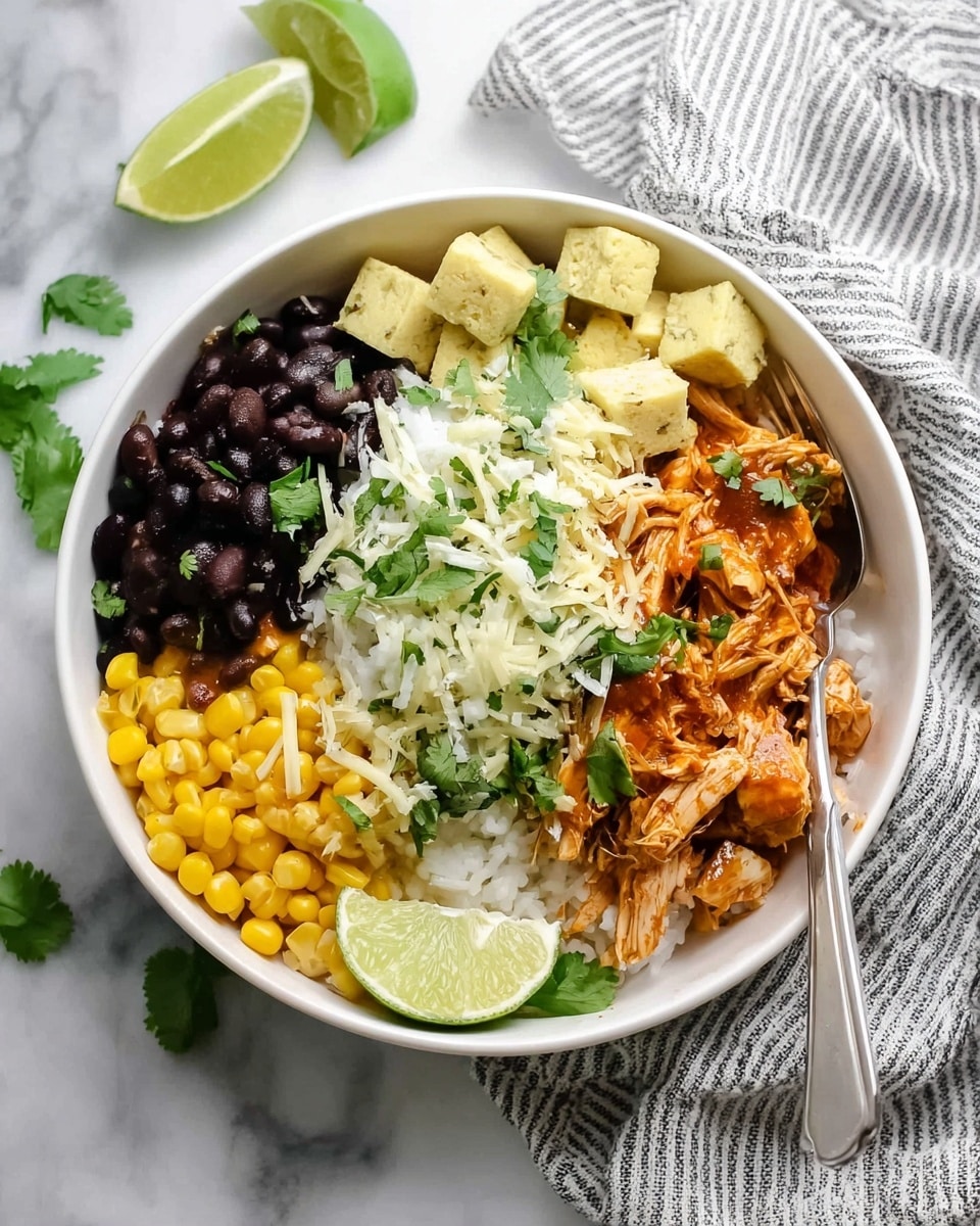 Slow Cooker Mexican Chicken Burrito Bowl Recipe