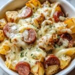 Cheesy Ranch Potatoes with Smoked Sausage Recipe